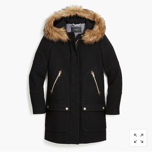 BRAND NEW JCrew Parka | Italian stadium-cloth wool